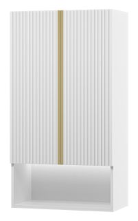 Подвесной шкаф над стиральной машиной Brevita Vega VEG-08060-011 с подсветкой 60см белый/золото